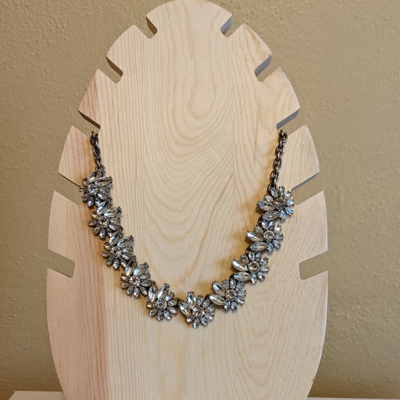 J Crew rhinestone statement necklace - Picture 3 of 11
